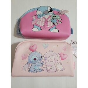 Lilo And Stitch Pink Makeup Bag Bundle Set